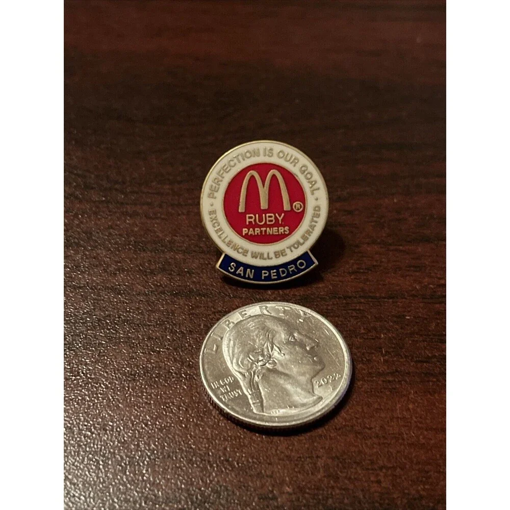 McDonald’s Ruby Partners San Pedro Perfection Is Our Goal Employee‎ Hat Pin